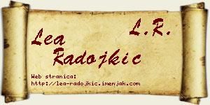 Lea Radojkić vizit kartica